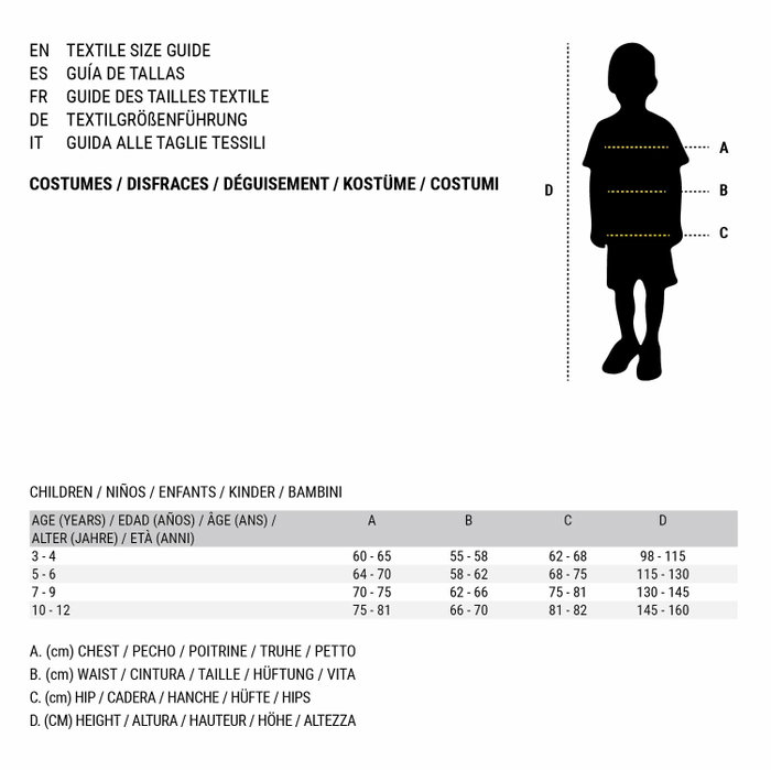 BigBuy Carnival Déguisement Arlequin pour Enfant Rouge et Noir, 5-6 Ans