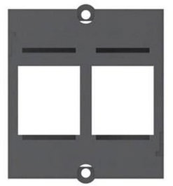 Bachmann Module Double Keystone Noir - Accepte 2 Prises de Données avec Fixation Keystone