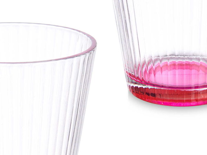 Vivalto Verre à Rayures Transparent Couleur 375 ml 9,3x10,5x9,3 cm (Set de 24) Vivalto Verre à Rayures Transparent Couleur 375 ml 9,3x10,5x9,3 cm (Set de 24)