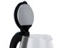 Argon Bouilloire Noire LED Borosilicate 1,8 L Métal Verre Plastique 22x24,5x16 cm (Set de 6)