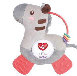 Creaciones Llopis - Cebra musical activity avec lumières et sons, jouet d'activité pour enfants de 24 cm