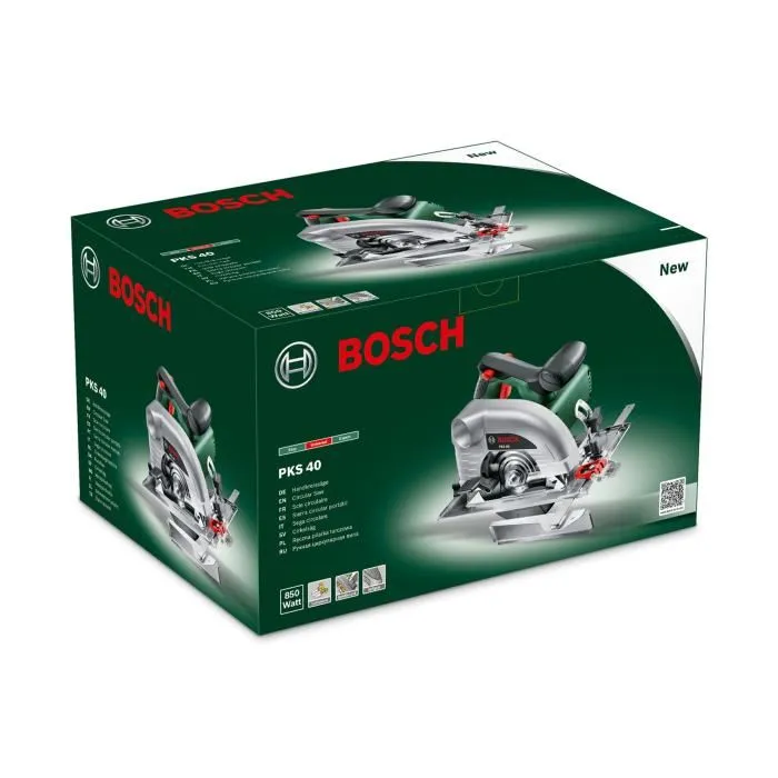 Bosch Scie circulaire PKS 40 850W - Coupe droite et en onglet jusqu'à 40 mm de profondeur