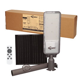 Pro Line Farola solar LED Longbia 13W 4000K IP65 Gris