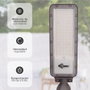 Pro Line Farola solar LED Longbia 13W 4000K IP65 Gris