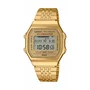 Casio Montre connectée ABL dorée 38 mm avec Bluetooth Smart, compteur de pas, mémoire 200 tours et alarmes - Synchronisation smartphone