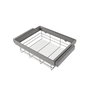 Emuca Kit tiroir en fil métallique et rack ajustable Quartz pour armoires, glissières extension totale et à fermeture douce, Module 70cm, Finition Titane