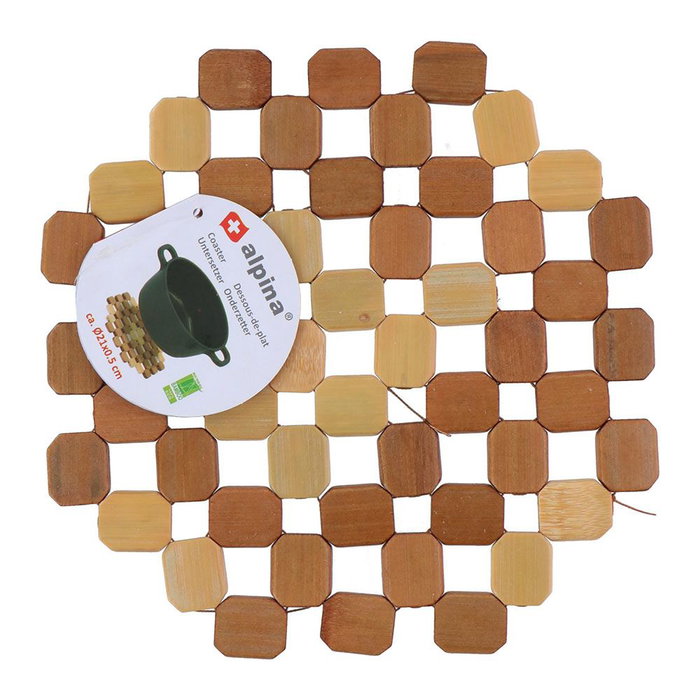 Alpina Salvamantel en bois marron ø21 x 0,5 cm