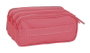 Safta Trousse Fourre-Tout Triple Marsala Bordeaux