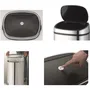 Kitchen Move CITY Poubelle de Cuisine 58 L, Ouvre-Poussoir Simple Pression, Inox avec Cerclage - Finition Miroir