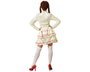Déguisement Poupée de Porcelaine Femme Adulte Robe Beige Nœuds Rouges XL
