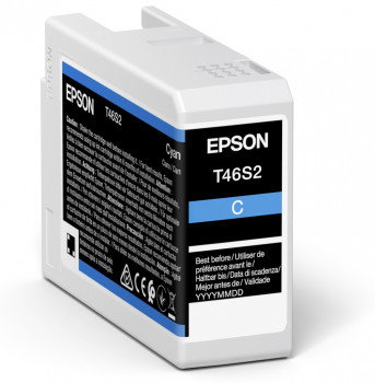 Epson T46S2 Cartouche d'encre Cyan Original UltraChrome PRO 25ml pour SureColor P706 SC-P700 Epson T46S2 Cartouche d'encre Cyan Original UltraChrome PRO 25ml pour SureColor P706 SC-P700