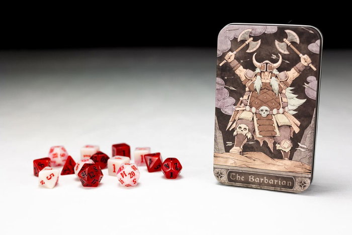 Pack dés Character Class Classic RPG Barbarian (13)
