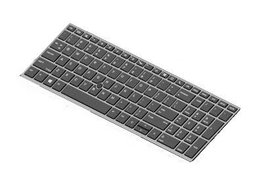 HP Clavier rétroéclairé avec pavé numérique Suisse Noir