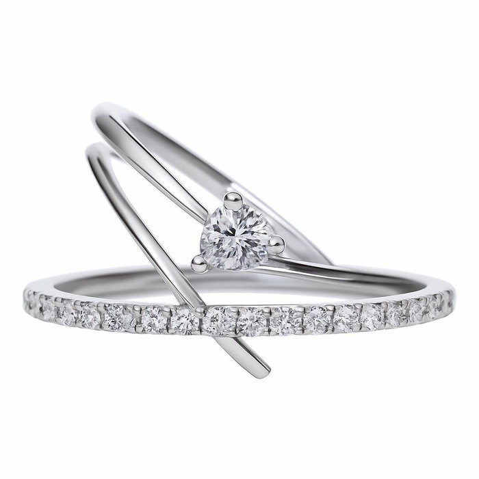 Diamonfire Anneau en argent et zircons, Taille 17,5 Diamonfire Anneau en argent et zircons, Taille 17,5