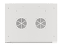Lanberg Armoire 19 Pouces 18U 600x450 mm Gris avec Porte Vitrée et Ventilateurs