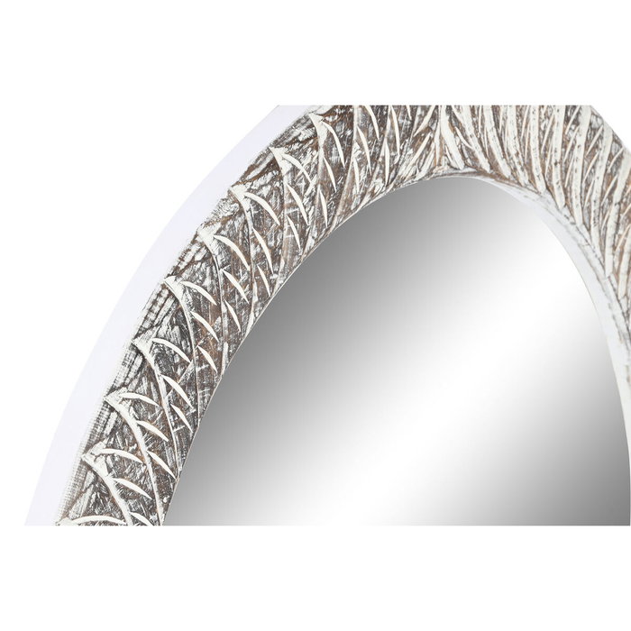 Miroir mural Home ESPRIT Blanc Marron Décapé Taillé 75 x 4 x 90 cm Miroir mural Home ESPRIT Blanc Marron Décapé Taillé 75 x 4 x 90 cm