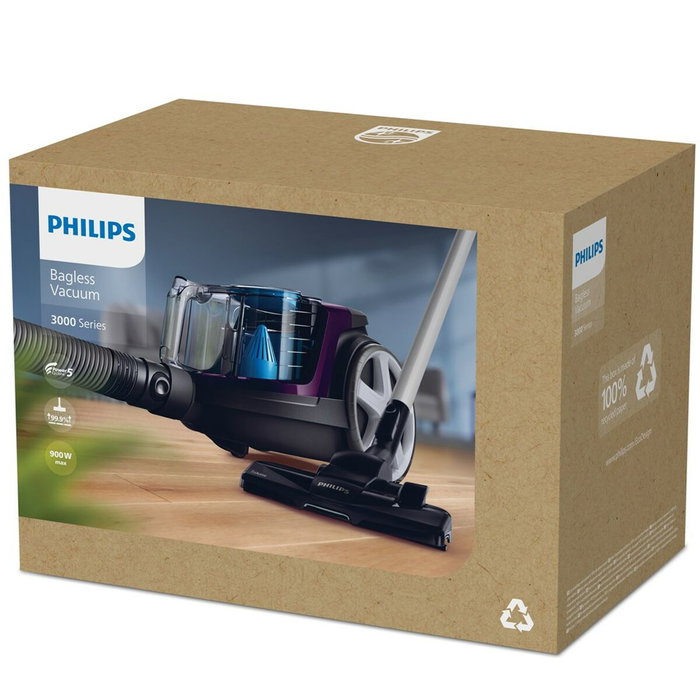 Aspirateur sans sac Philips FC9333/09 Bleu Noir Gris Pourpre 900 W 750 W