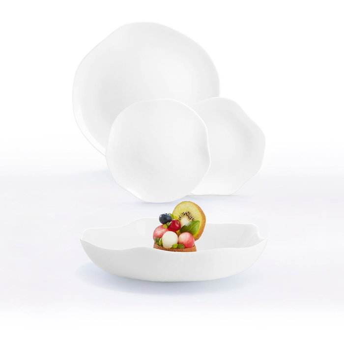 Luminarc Service de Table Galeo en Opal 18 Pièces - 6 Personnes