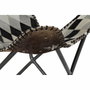 DKD Home Decor Fauteuil Marron et Blanc en Cuir et Fer