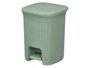 Stefanplast Papelera Domus 6L Vert Menthe avec Pédale 20x27x20cm (Set de 6)