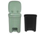 Stefanplast Papelera Domus 6L Vert Menthe avec Pédale 20x27x20cm (Set de 6)