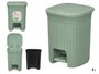 Stefanplast Papelera Domus 6L Vert Menthe avec Pédale 20x27x20cm (Set de 6)