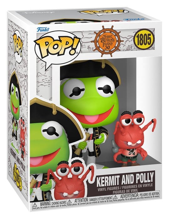Funko POP! Kermit & Polly - L'Île au trésor des Muppets Funko POP! Kermit & Polly - L'Île au trésor des Muppets
