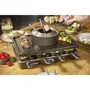 Severin RG2347 Appareil à Raclette et Fondue 1400W avec Plaque Amovible et Caquelon, pour Jusqu'à 8 Personnes