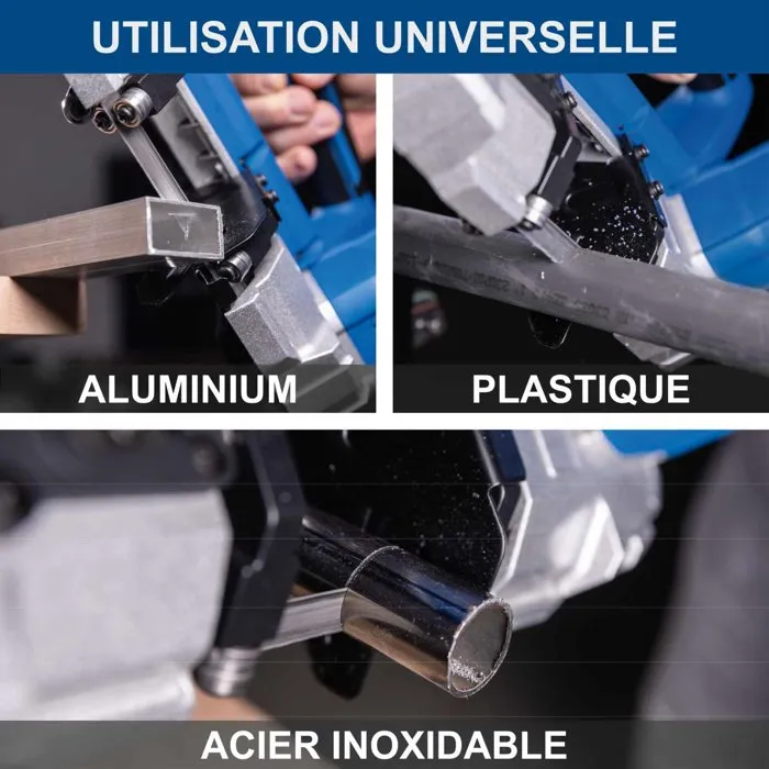 Scheppach Scie à ruban à métaux sans fil C-MBS635-X 20V IXES - Set S