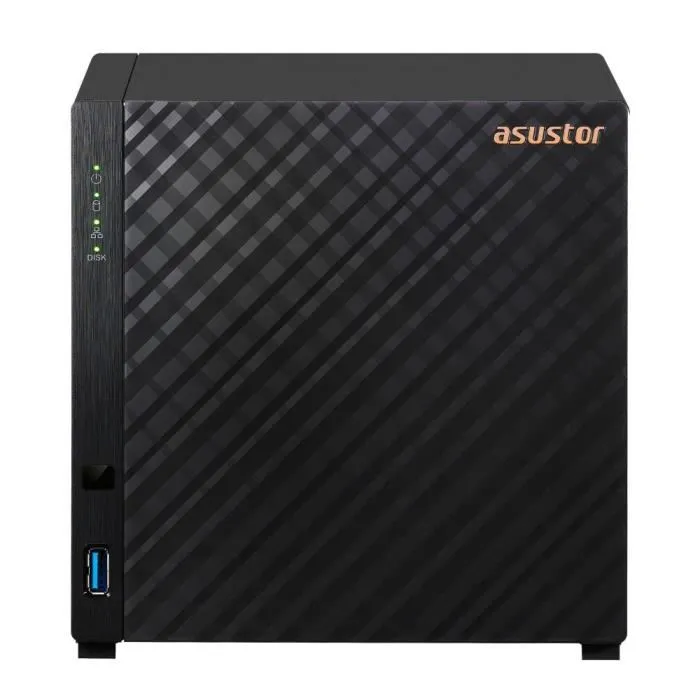 Asustor Serveur NAS AS1204T 4 Baies, Processeur Quad-Core 1 Go DDR4, Port 2.5GbE