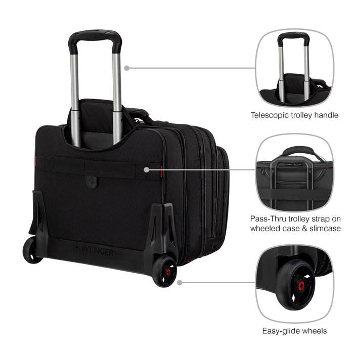 Wenger Patriot II Trolley pour ordinateur portable 15,4 / 17 noir