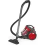 Livoo DOH136R - Aspirateur multicyclonique sans sac 700W, 16kPa, 78dB, réservoir 3L avec filtre lavable, rouge et gris