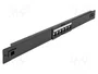 DELOCK Panneau de brassage Keystone 1U 6 ports noir