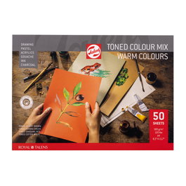 Talens Toned Paper Mix Chaud A4 180 g 50 pages