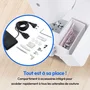 Medion SM 60 - Machine à coudre de 62 W, 24 points + points doubles, 700 tr/min, éclairage LED, Blanc