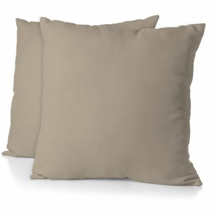 Home Linge Passion Lot de 2 taies d'oreiller carrées 63 x 63 cm - Beige Home Linge Passion Lot de 2 taies d'oreiller carrées 63 x 63 cm - Beige