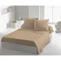 Home Linge Passion HP72092 Jeu de 2 Taies d'Oreiller Microfibre Beige 63 x 63 cm
