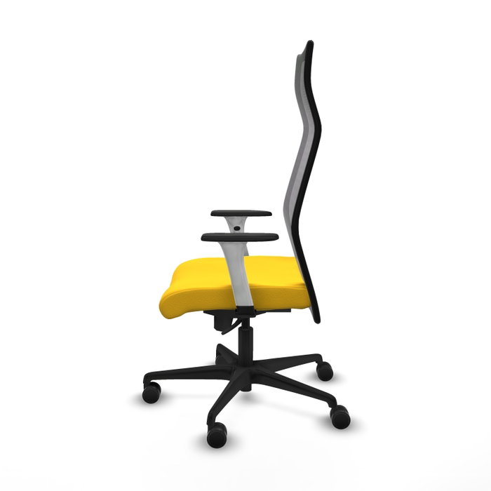 Piqueras y Crespo Chaise de Bureau Albacete Jaune et Noir