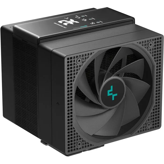 Deepcool Assassin IV VC Vision Noir Ventirad CPU avec Écran Magnétique, 7 Caloducs, TDP 300W, Refroidissement Haut de Gamme - R-ASN4-BKNVMD-G