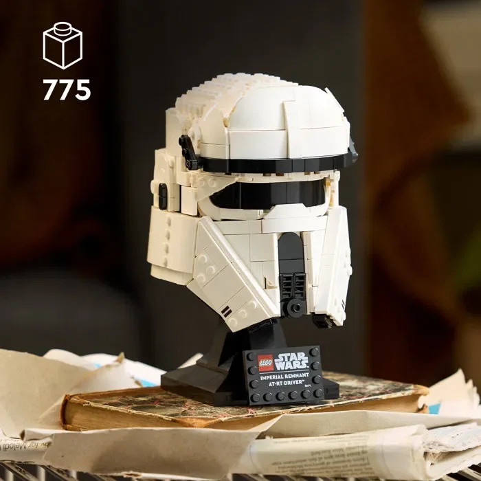 LEGO Star Wars 75458 Casque de Pilote d'AT-RT des Vestiges de l'Empire - Set de Construction Adulte 18cm