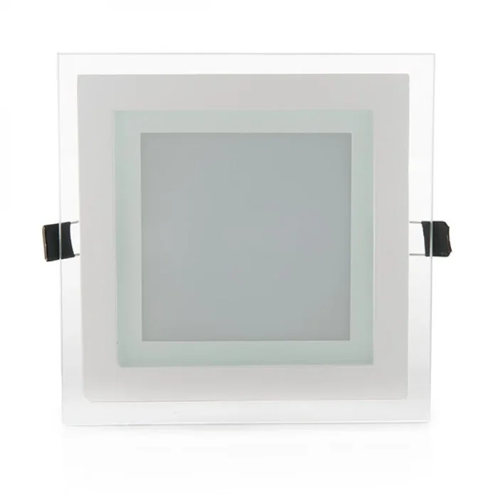 Foco Downlight LED 12W 1200Lm 4200K Cuadrado Cristal Blanco Natural