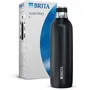 Brita Bouteille Isotherme SodaTRIO 1L Acier Inoxydable Noir - Compatible Lave-Vaisselle