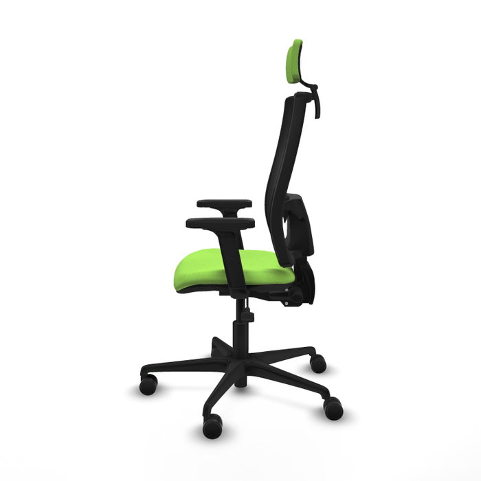 Piqueras y Crespo Bormate Chaise de bureau Pistacho et Noir avec mécanisme Asincro et Appuie-tête 2D Piqueras y Crespo Bormate Chaise de bureau Pistacho et Noir avec mécanisme Asincro et Appuie-tête 2D