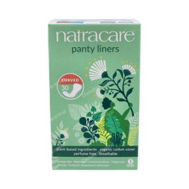 NATRACARE Salvaslip Anatomico Curved 30Uds. - Protège-slips en coton bio courbes, sans parfum, biodégradables