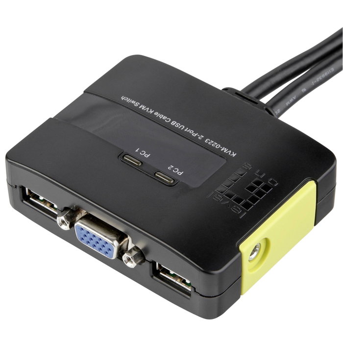 Level One KVM-0223 Commutateur KVM USB 2 ports avec Audio