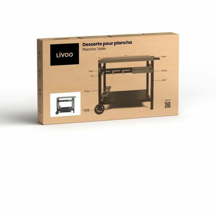 Livoo Desserte pour plancha GS167V Vert / Noir