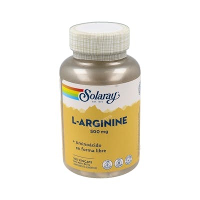SOLARAY L-Arginine 500 mg, 100 VegCaps SOLARAY L-Arginine 500 mg, 100 VegCaps