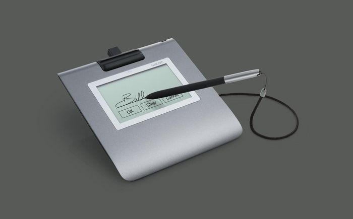 Wacom STU-430 Tablette de signature monochrome LCD 4.5" EMR avec stylet sans fil et connexion USB Wacom STU-430 Tablette de signature monochrome LCD 4.5" EMR avec stylet sans fil et connexion USB