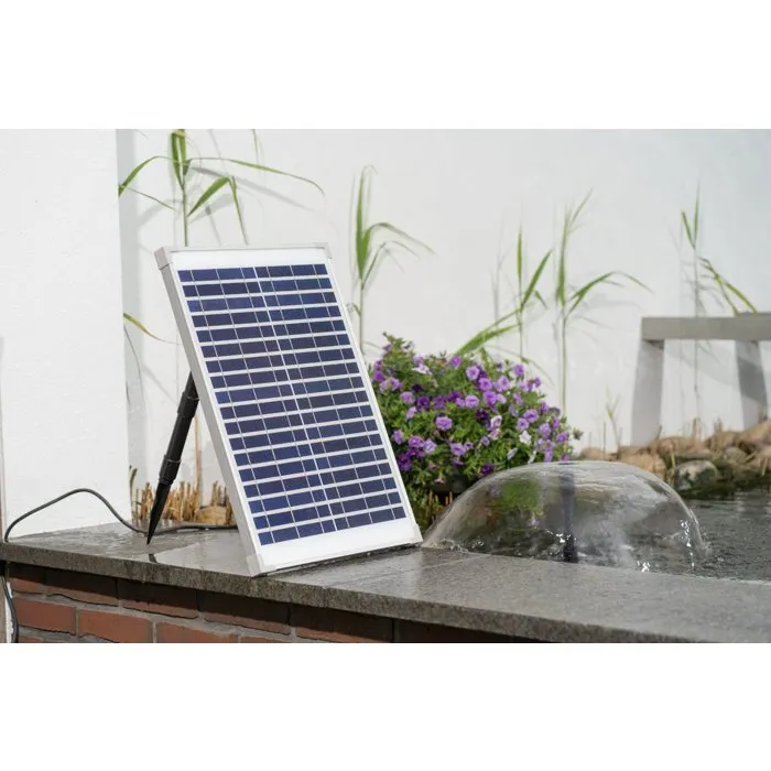 Ubbink Pompe Fontaine Solaire SolarMax 1000 - Débit 1350 l/h - Panneau Solaire 18V 580mA - Avec Jets Volcan et Cloche Ubbink Pompe Fontaine Solaire SolarMax 1000 - Débit 1350 l/h - Panneau Solaire 18V 580mA - Avec Jets Volcan et Cloche