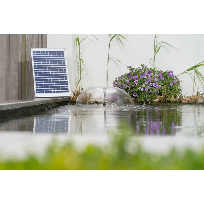 Ubbink Pompe Fontaine Solaire SolarMax 1000 - Débit 1350 l/h - Panneau Solaire 18V 580mA - Avec Jets Volcan et Cloche Ubbink Pompe Fontaine Solaire SolarMax 1000 - Débit 1350 l/h - Panneau Solaire 18V 580mA - Avec Jets Volcan et Cloche